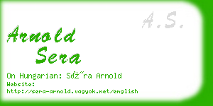 arnold sera business card